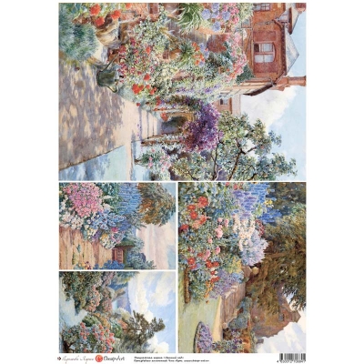 Декупажная карта "Летний сад" 10897-CA