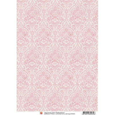 Декупажная карта "Розовое барокко" 13662-CA
