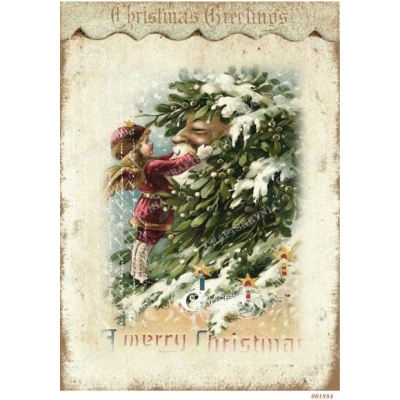 Декупажная карта 1884