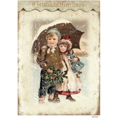 Декупажная карта 1885