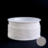 фото декоративный шнур белый,    диаметр 2,2 мм