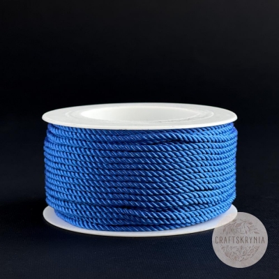 фото декоративный шнур  синий,    диаметр 2,2 мм