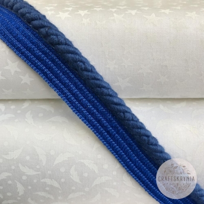 фото шнур кант вшивной хлопковый, цвет синий, bs-6/b-4 , 6мм