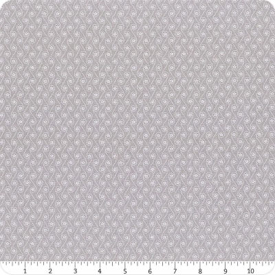 фото ткань для пэчворка   gray dotted curves and flowers
