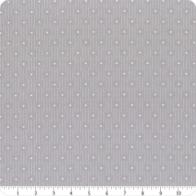 фото ткань для пэчворка   gray dotted stripe with dot