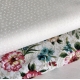 Ткань американский хлопок "Мелкий цветочек на  белом"   19616-WW 