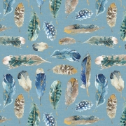 фото  ткань для пэчворка slate blue feathers   by lisa audit collection