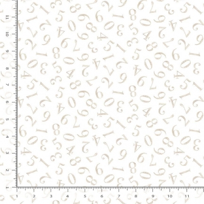 Тканина Dear Stella Fabrics White Numbers