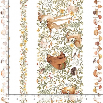 Тканина Dear Stella Fabrics WOODLAND FRIENDS STRIPE