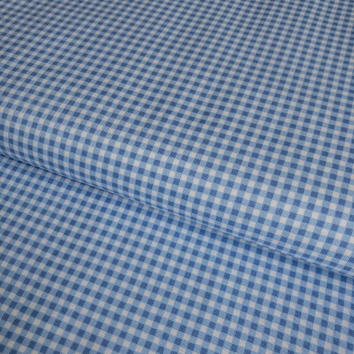 фото  ткань для рукоделия в клеточку cashmere blue 