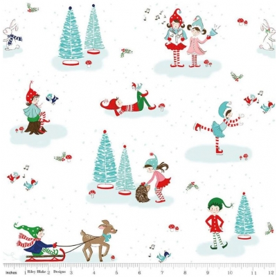 фото тканина pixie noel 2 main white