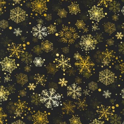 Тканина Festive Beauty - Kaufman 21197-2 - Black 