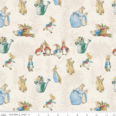 фото тканина the tale of peter rabbit    main cream