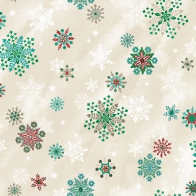 Тканина RJR Fabrics Evergreen Metallic Snowflake