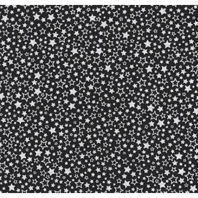 фото ткань с золотым глиттером   packed stars onyx