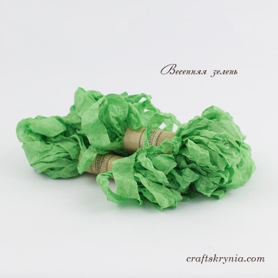 фото шебби-лента, цвет весенняя зелень, sh088