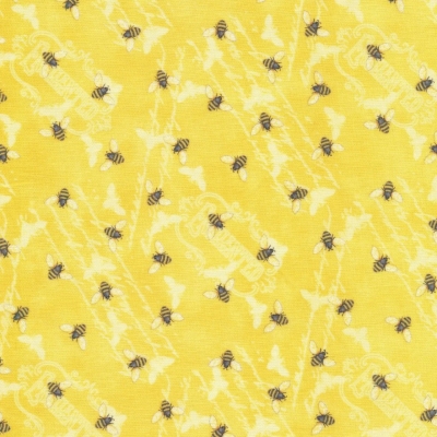 фото тканина in bloom bee toss by nancy mink