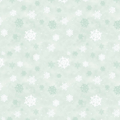 фото тканина snowflakes mint green